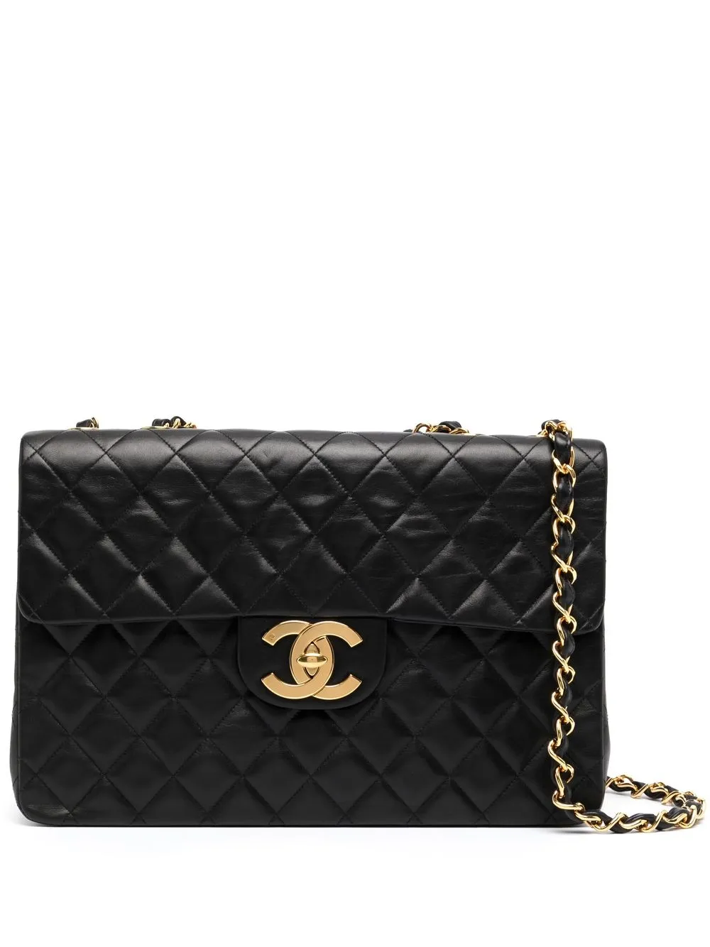 

Chanel Pre-Owned bolsa de hombro Jumbo Classic Flap 1995 - Negro