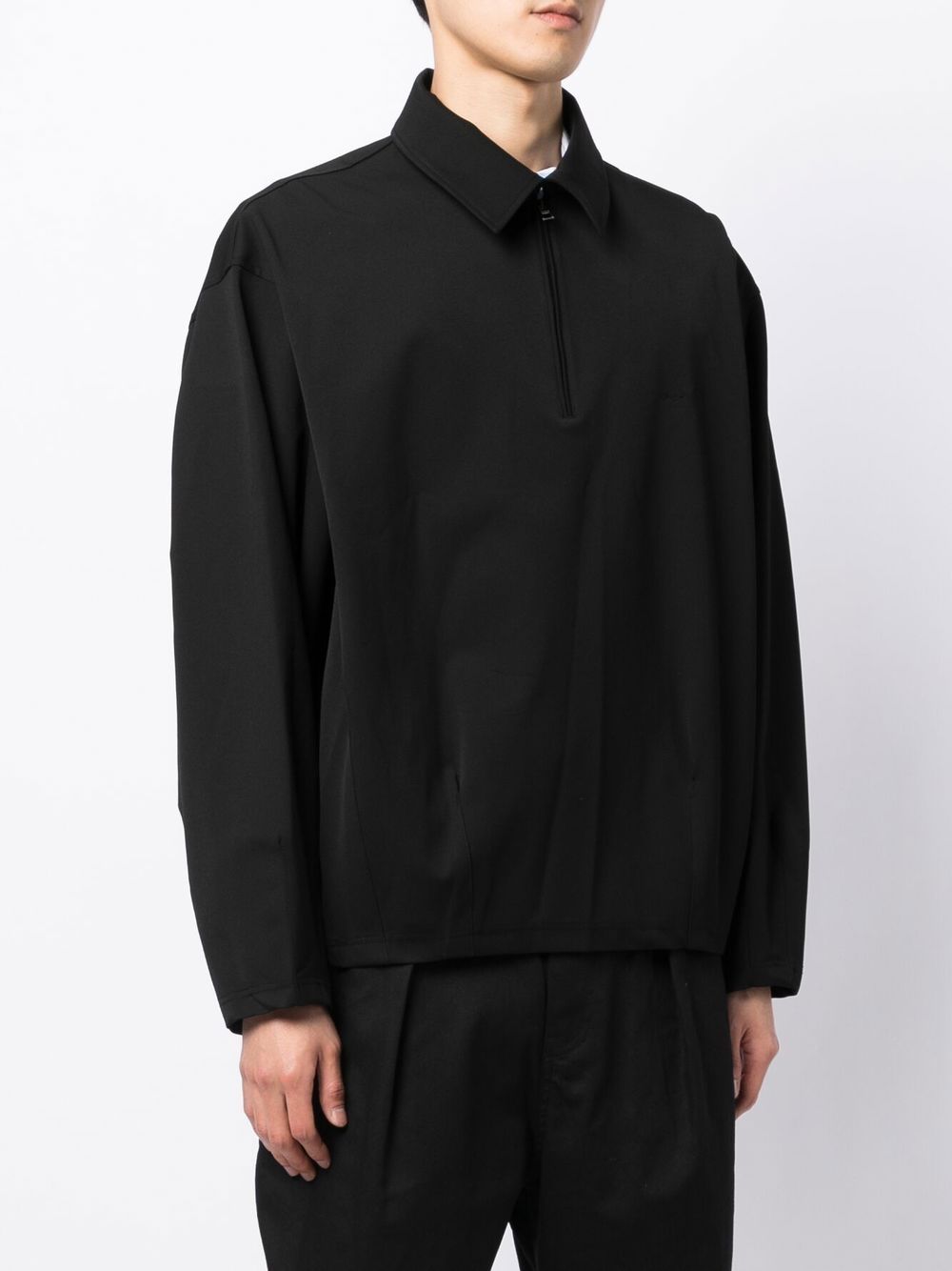 SONGZIO logo-embroidered quarter-zip Jacket - Farfetch