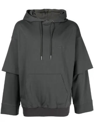 SONGZIO double sleeve Drawstring Hoodie Farfetch