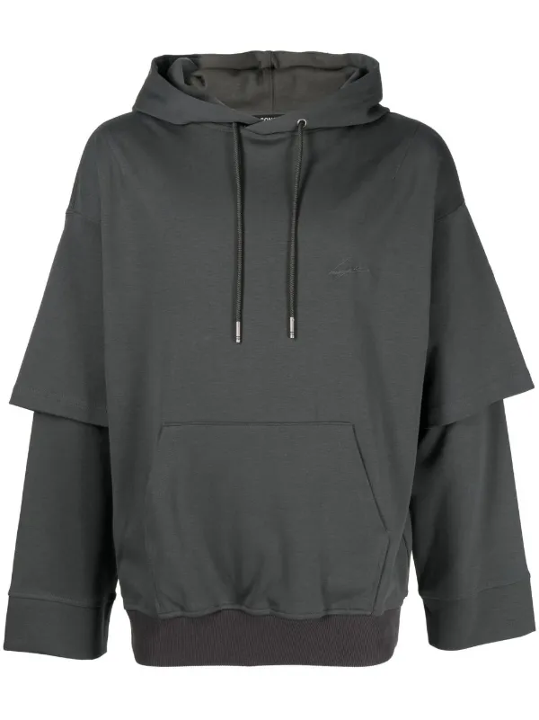 Double sleeve hoodie outlet