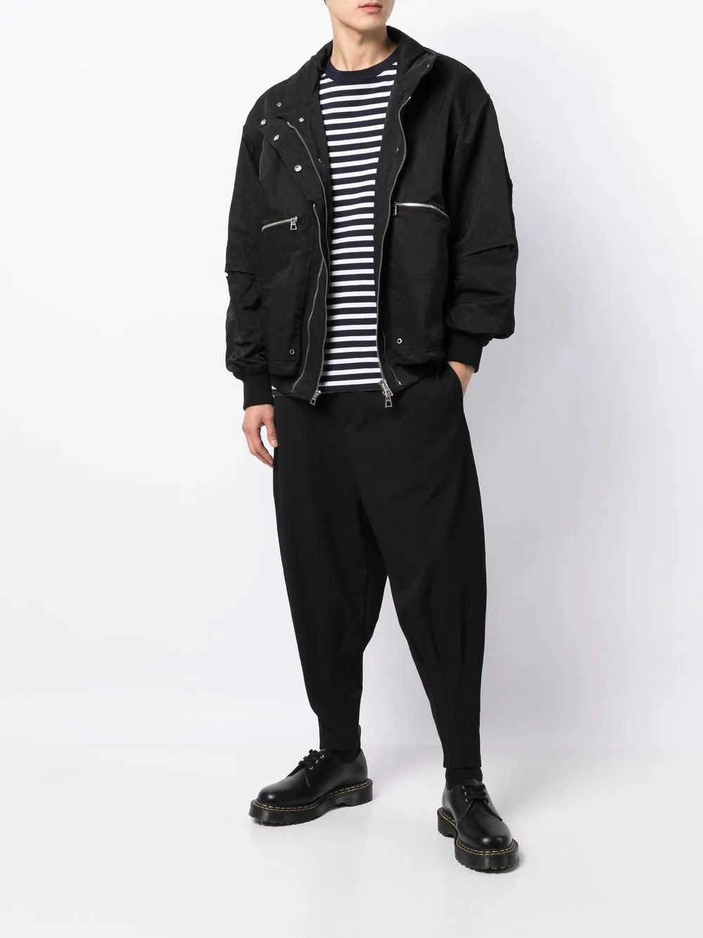 SONGZIO Broek met verlaagd kruis - Zwart