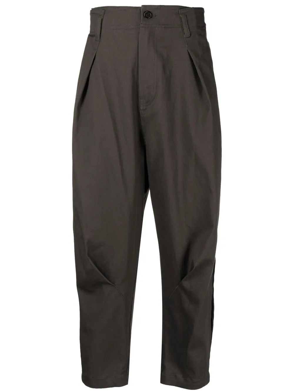 

SONGZIO pantalones tapered Signature Fold - Gris