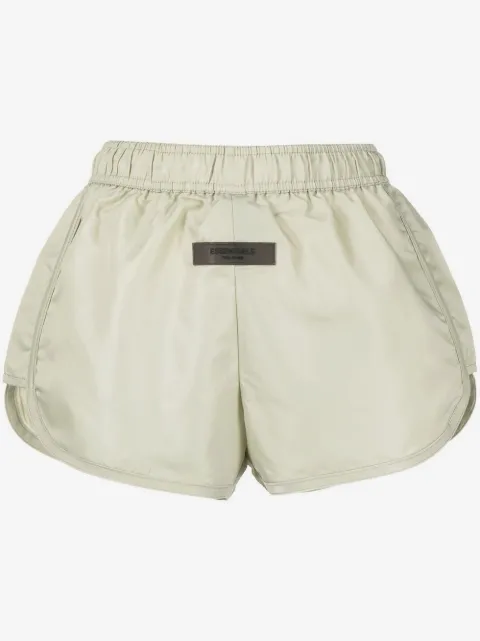 FEAR OF GOD ESSENTIALS logo-patch mini shorts