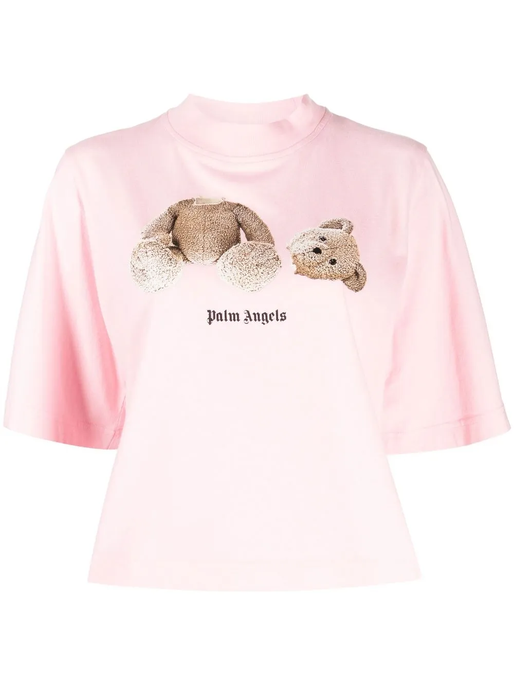 

Palm Angels playera con motivo Teddy Bear - Rosado