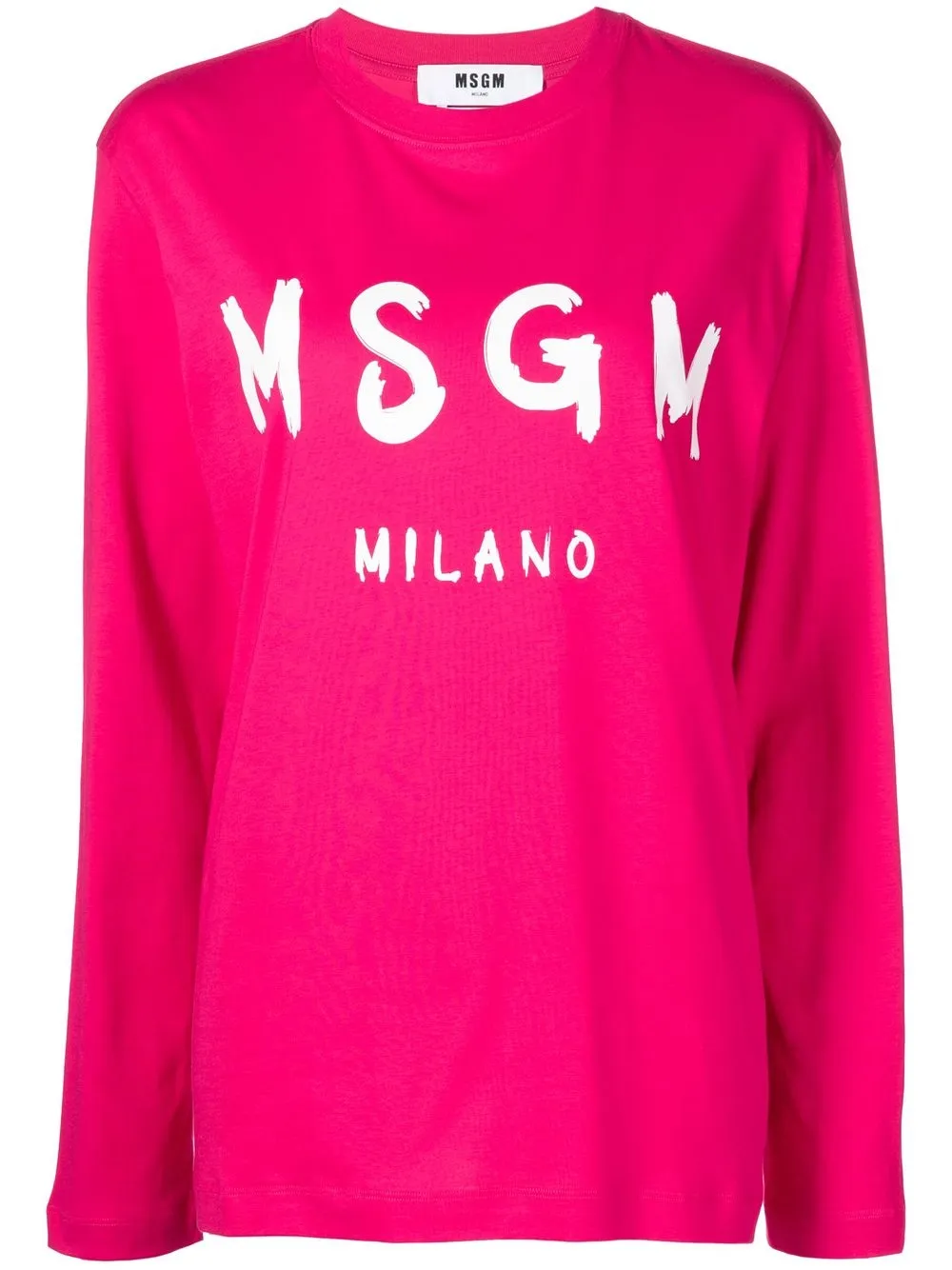 

MSGM sudadera con logo estampado - Rosado