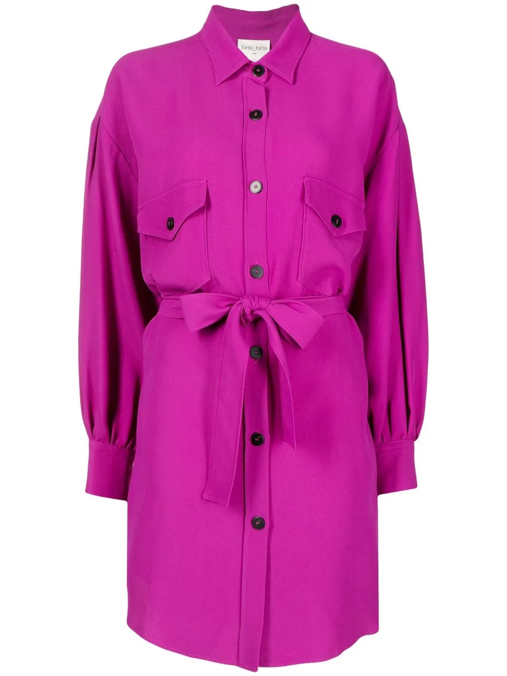 

Forte Forte vestido camisero con moño en la cintura - Morado