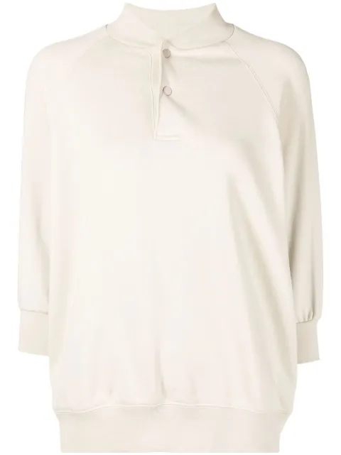 FEAR OF GOD ESSENTIALS press-stud placket sweatshirt