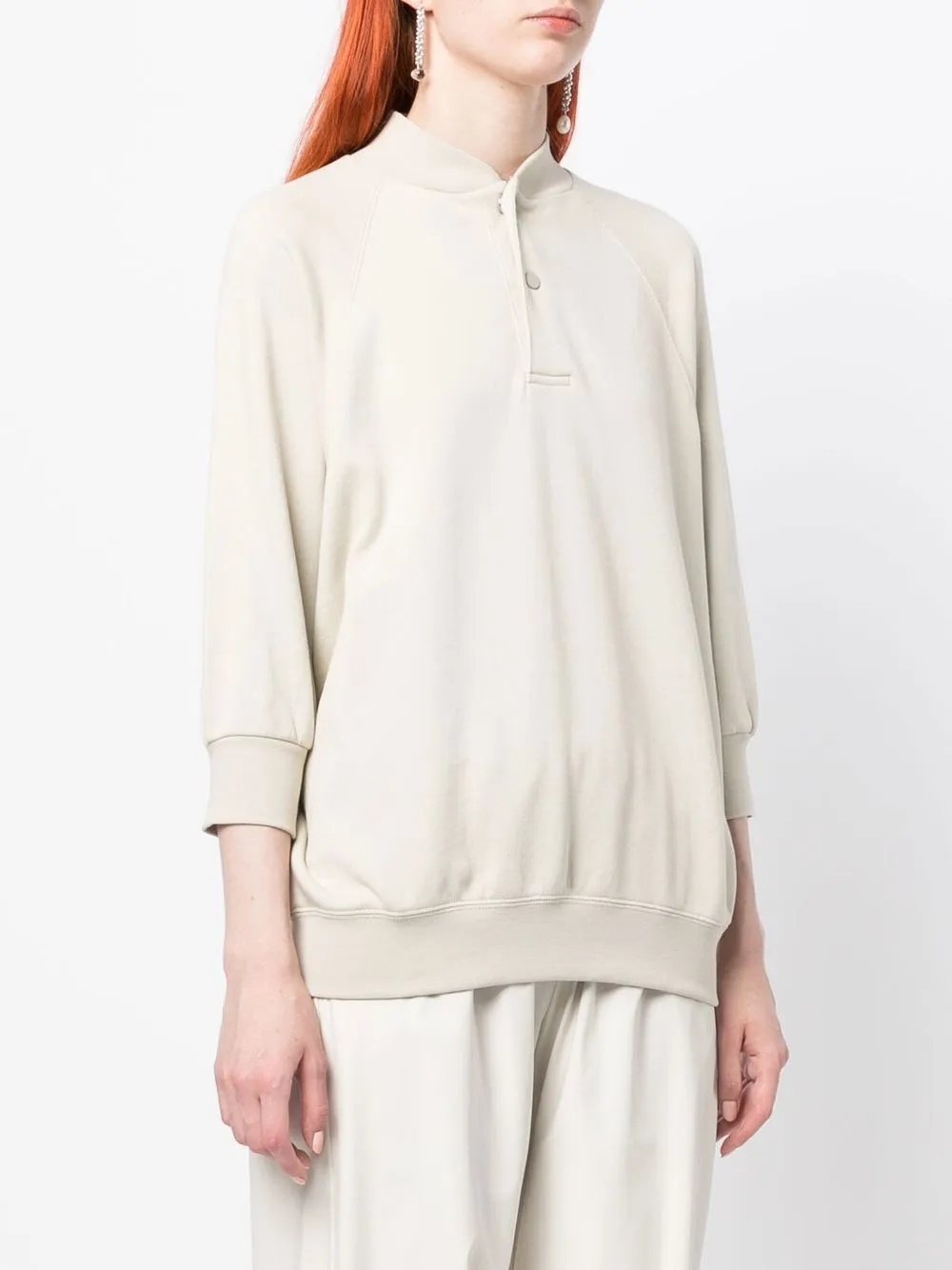  Fear Of God Essentials Press-stud Placket Sweatshirt - Grey 