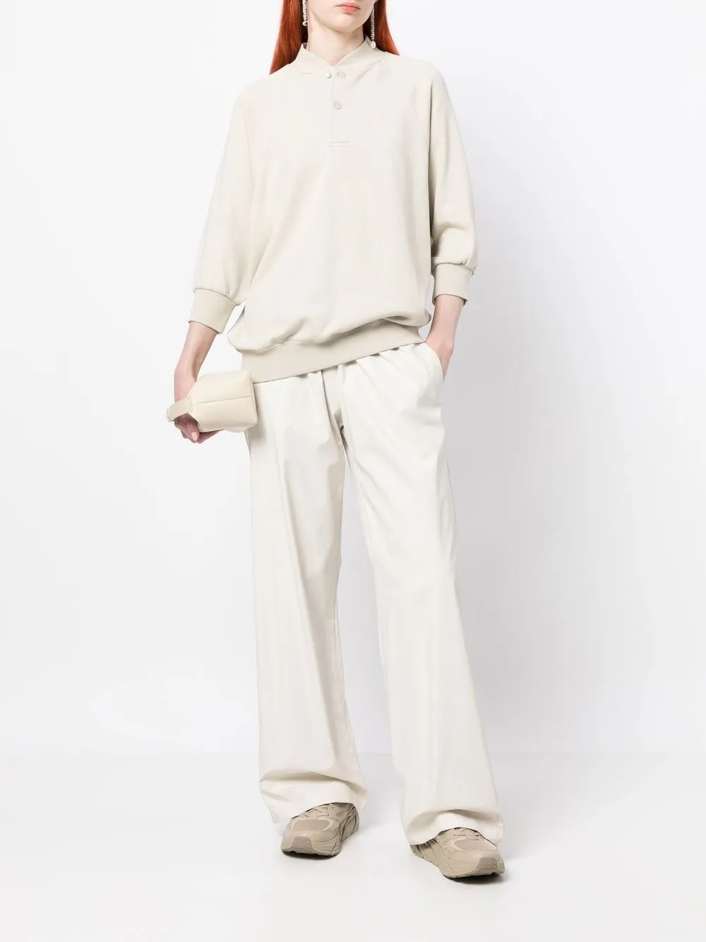  Fear Of God Essentials Press-stud Placket Sweatshirt - Grey 