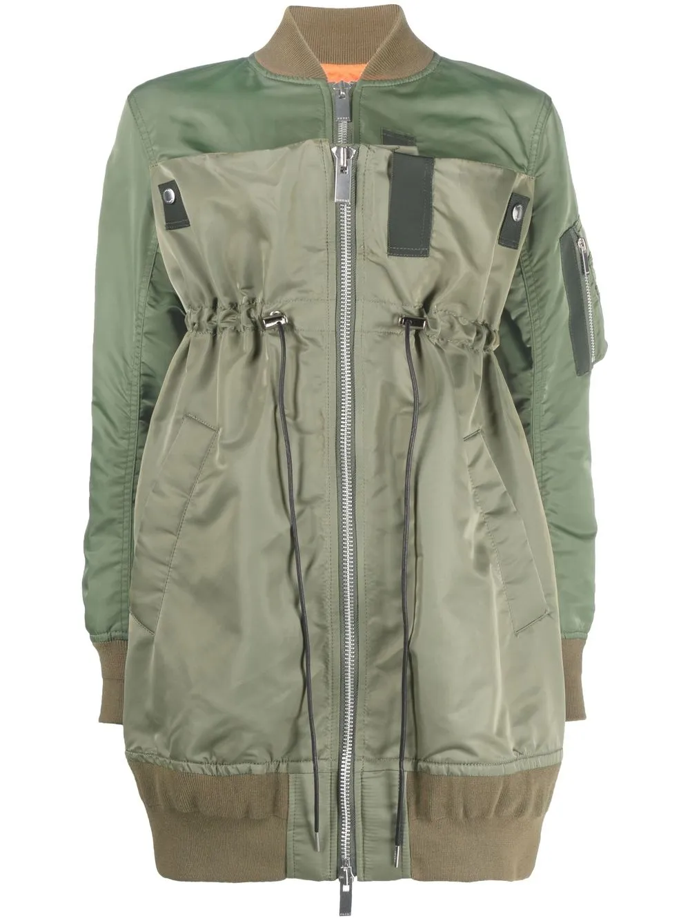 

sacai chamarra bomber oversize - Verde