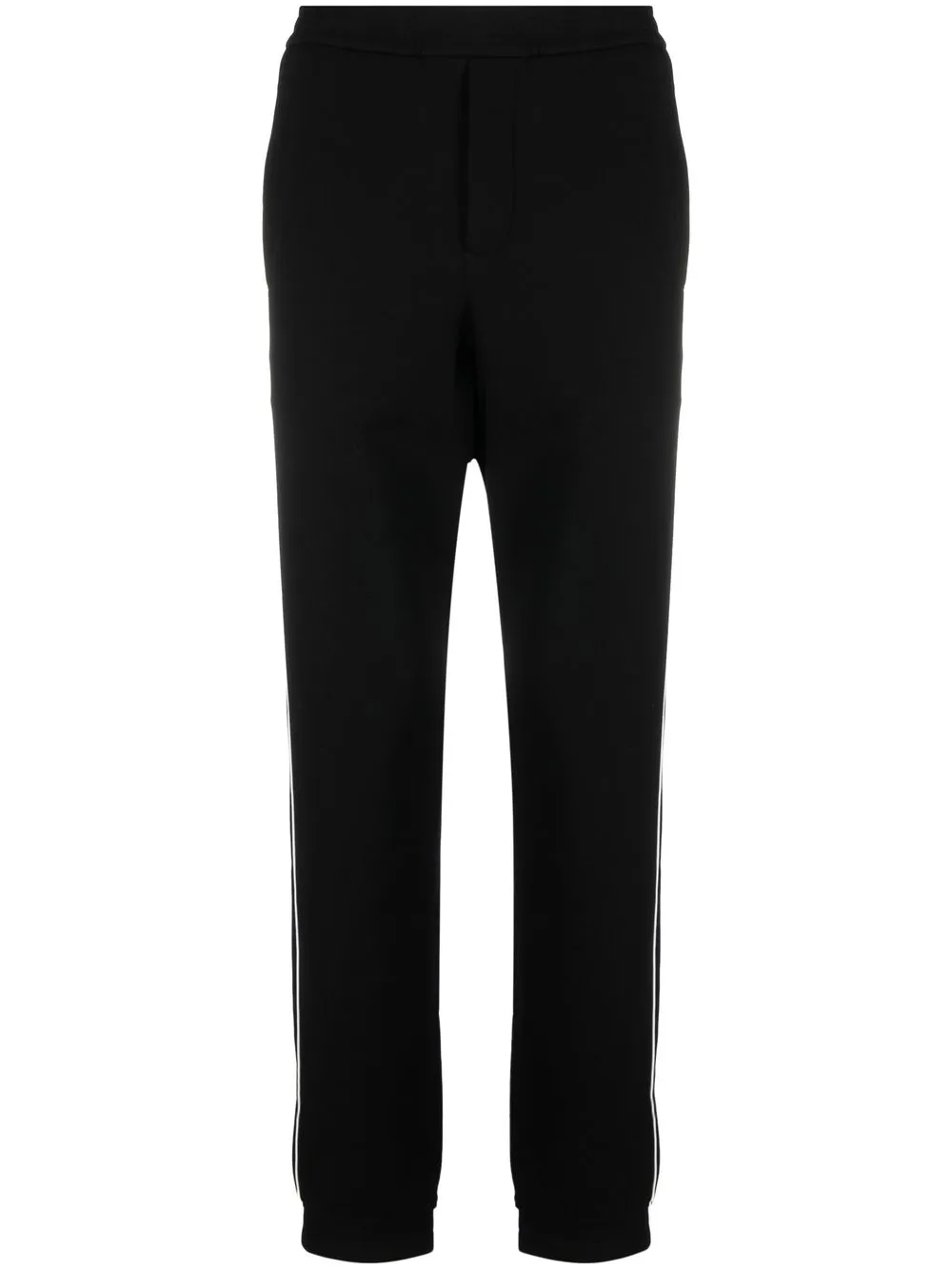 

Emporio Armani pantalones rectos con rayas laterales - Negro