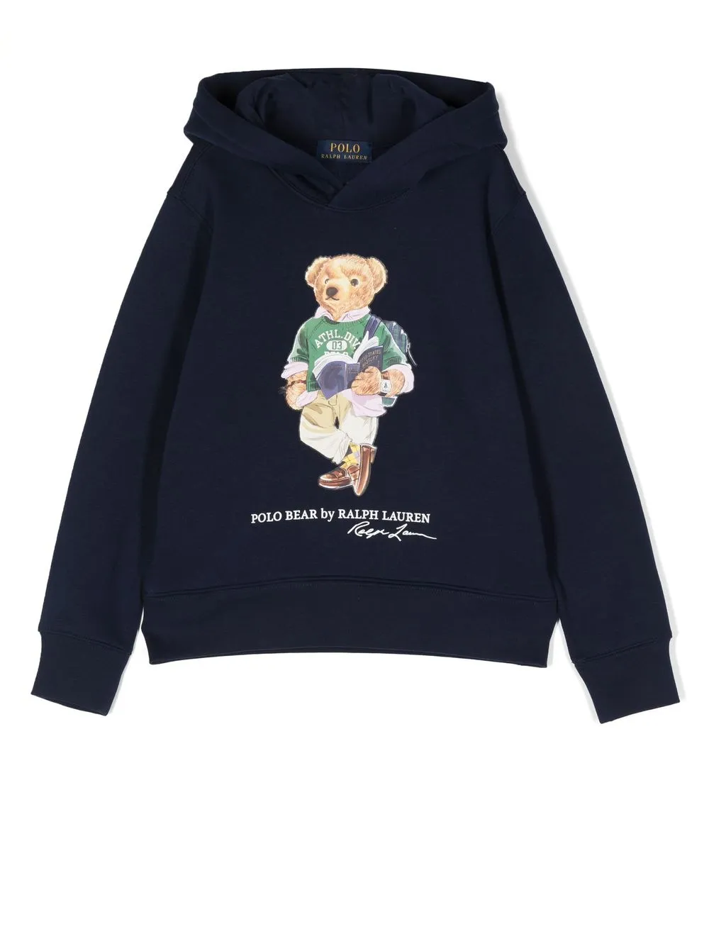 

Ralph Lauren Kids hoodie con motivo Polo Bear - Azul
