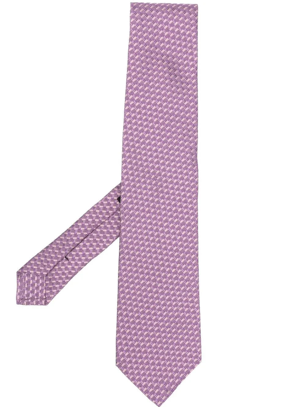 

ETRO corbata de seda Logoed - Rosado