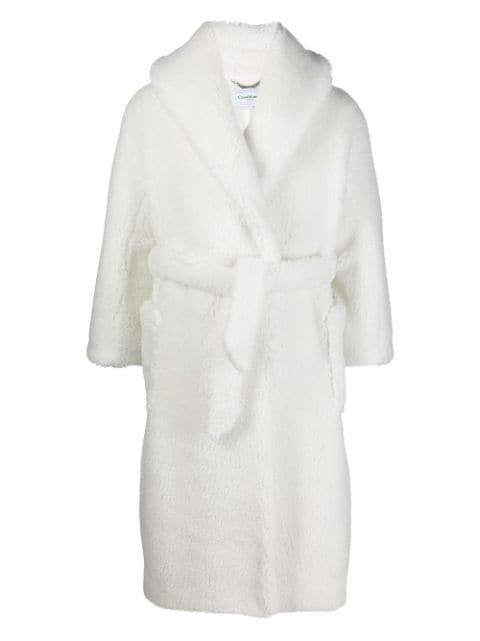 Casablanca teddy-texture bathrobe
