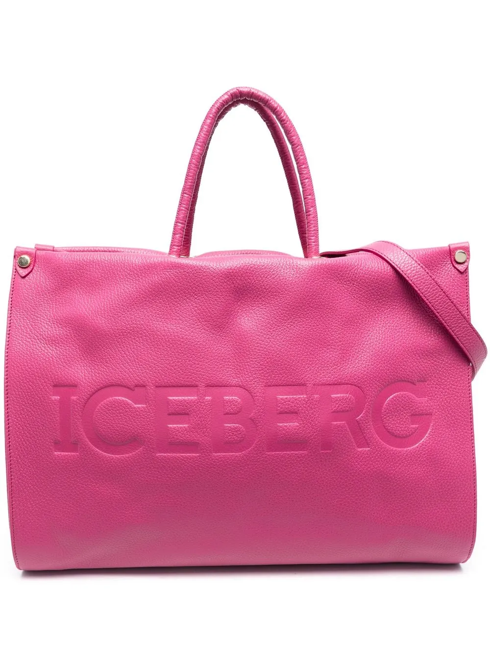 

Iceberg tote con logo en relieve - Rosado