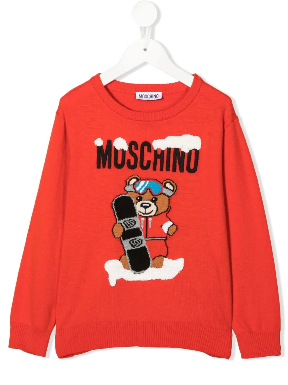 

Moschino Kids suéte con motivo Teddy Bear - Rojo