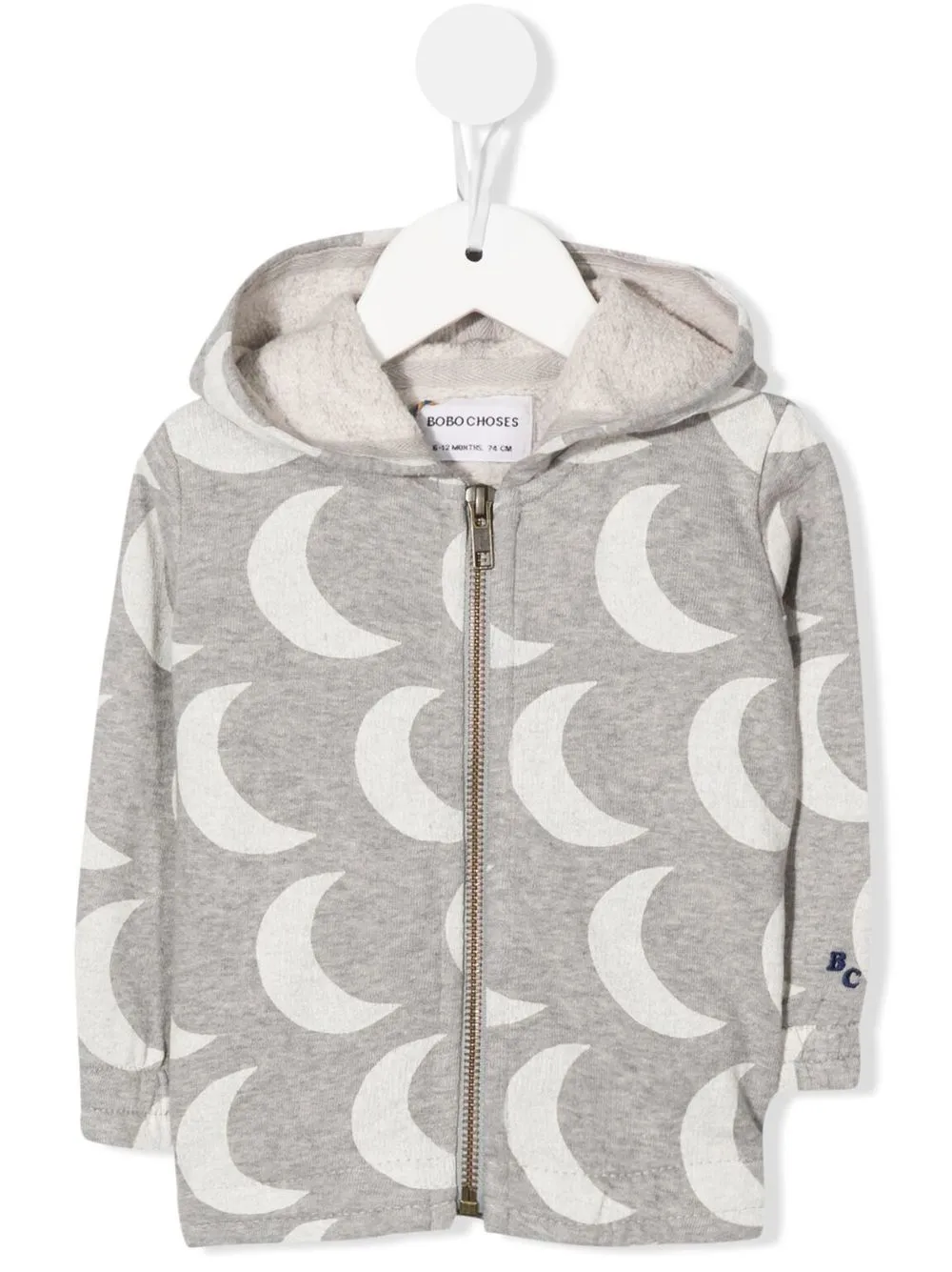 

Bobo Choses hoodie con lunas estampadas - Gris