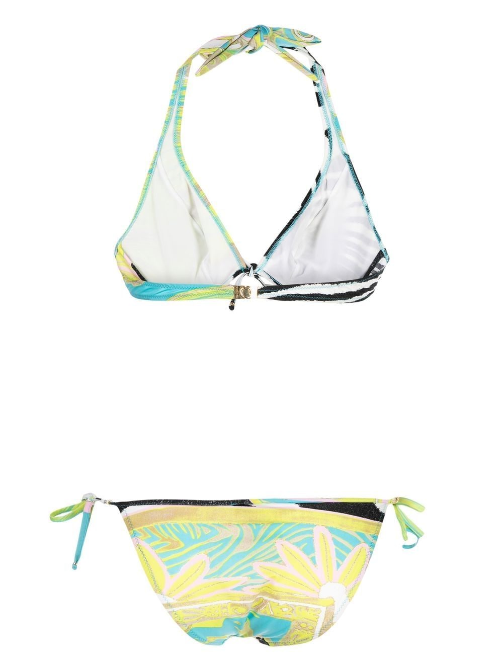 Roberto Cavalli Bikini met grafische print - Groen