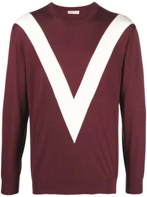 Valentino Garavani logo-print wool jumper