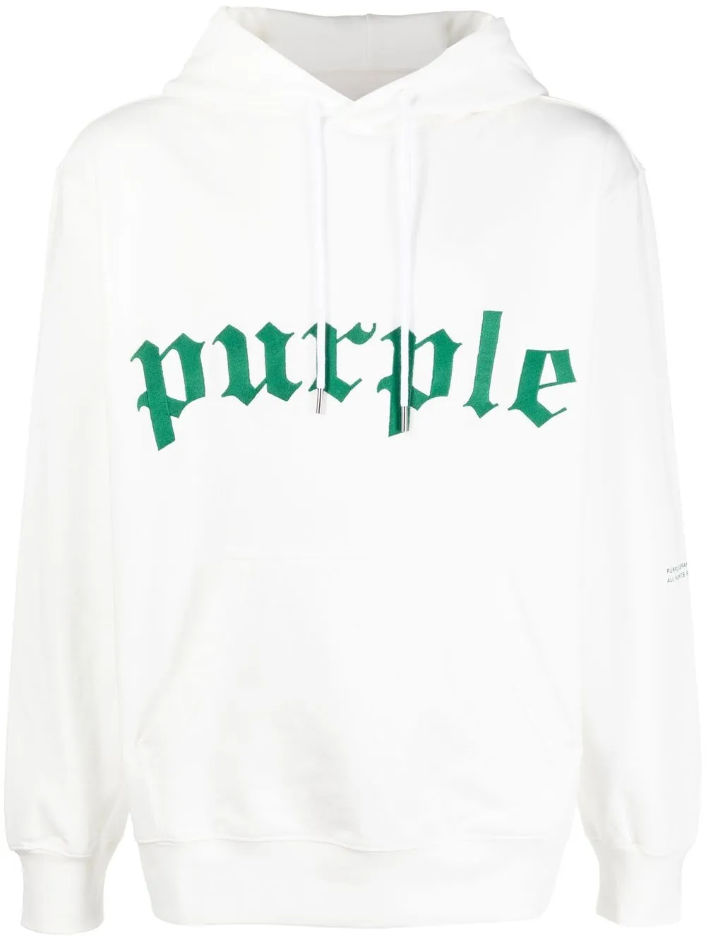 

Purple Brand hoodie con logo estampado - Blanco