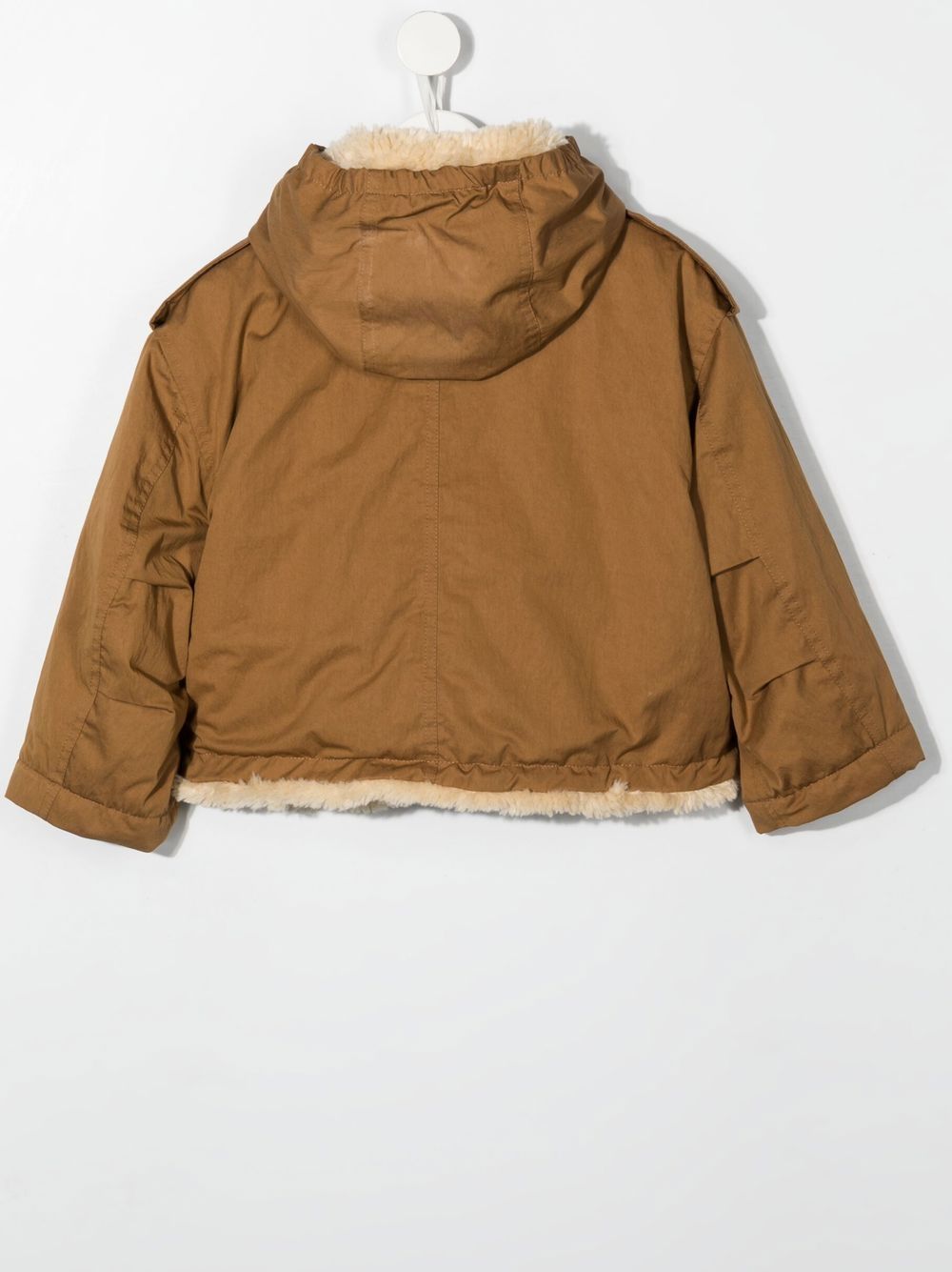 Bellerose zip-up hooded jacket - Brown