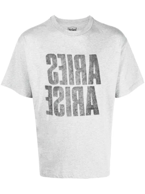 Aries logo-print cotton T-shirt
