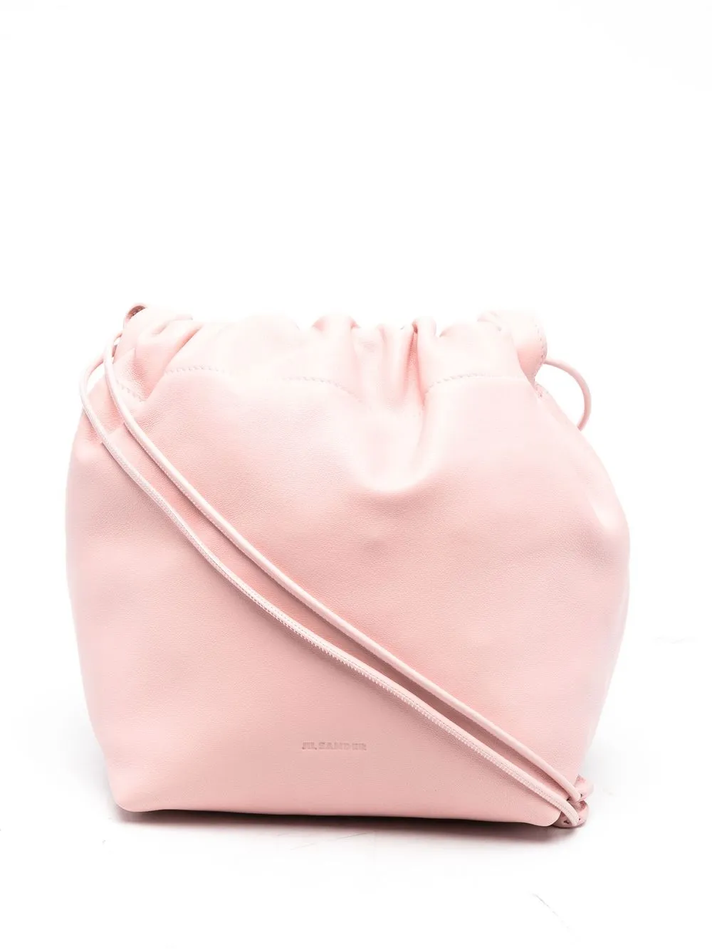 

Jil Sander bolsa de hombro con logo en relieve - Rosado