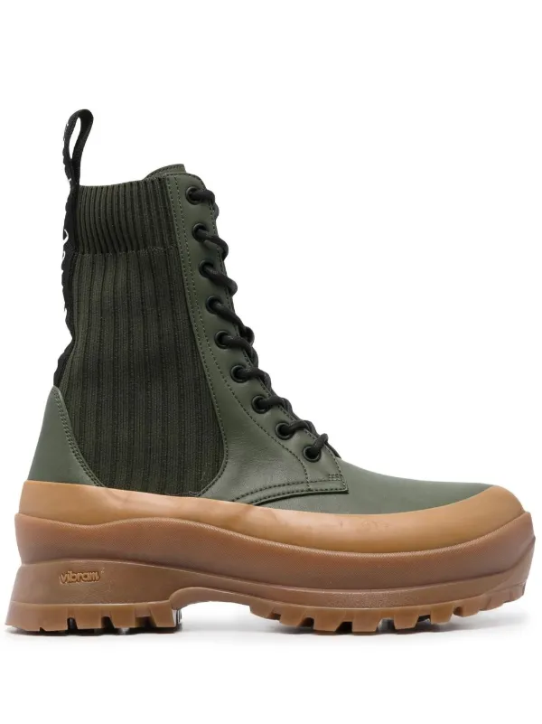 Stella McCartney ステラ・マッカートニー Trace レースアップ ブーツ ...