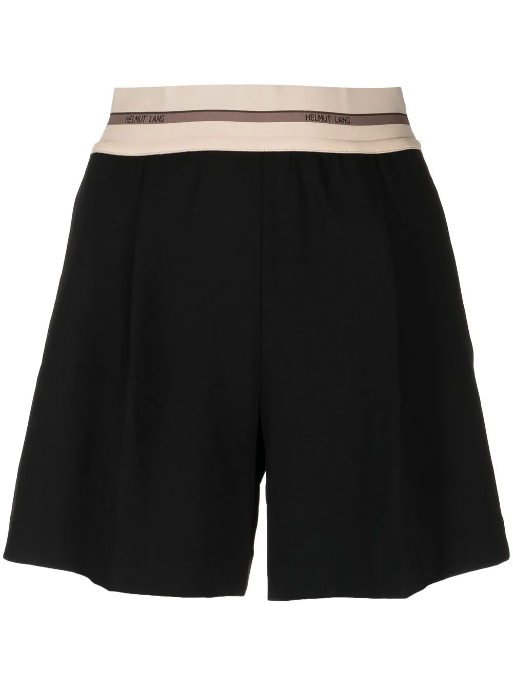 

Helmut Lang shorts con logo en la pretina - Negro