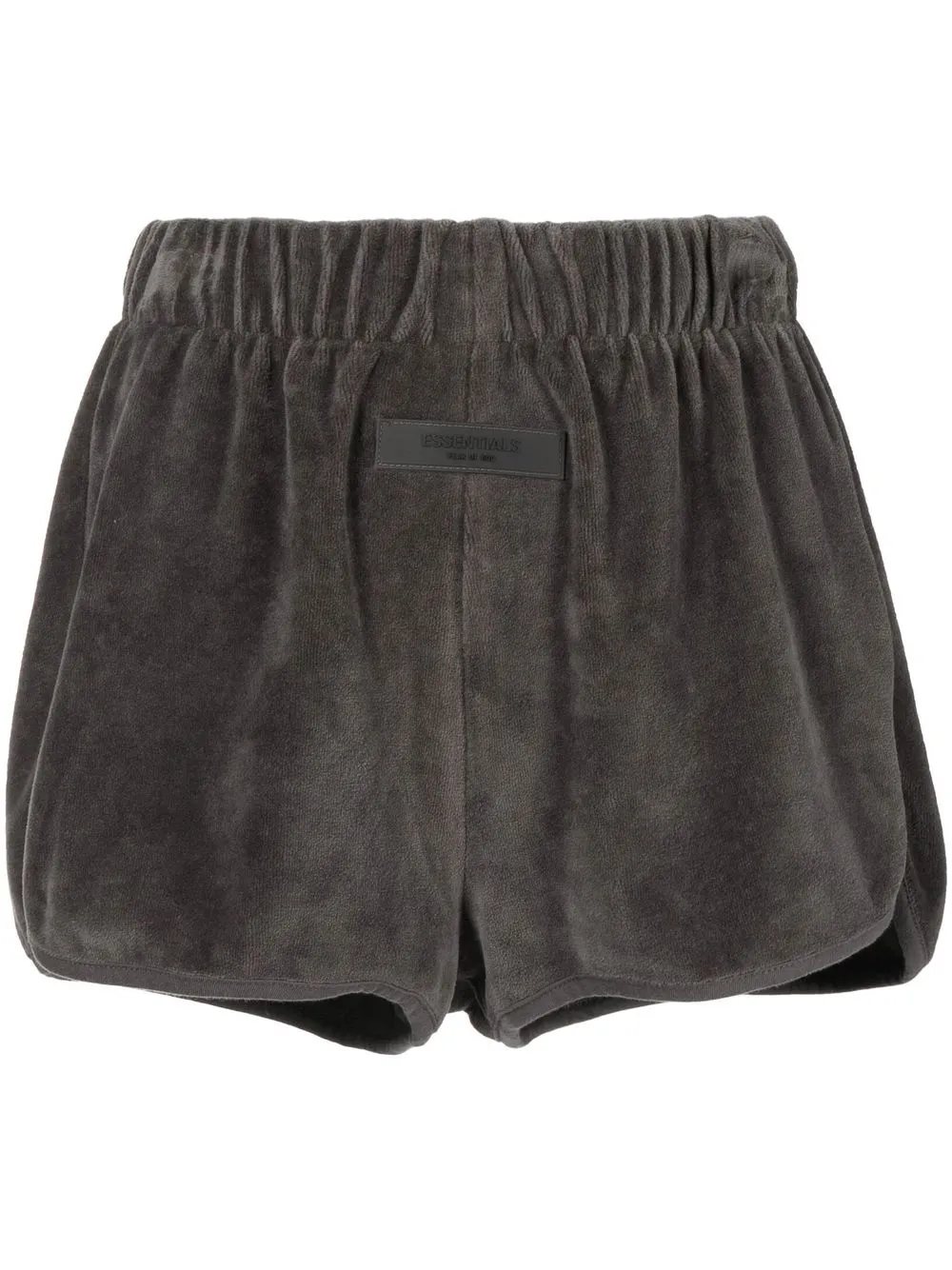

FEAR OF GOD ESSENTIALS velour elasticated shorts - Black
