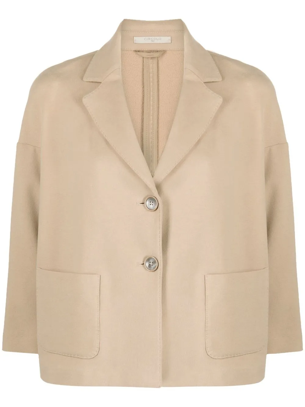

Circolo 1901 single-breasted cropped blazer - Neutrals