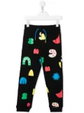 Stella McCartney Kids abstract-print track-pants - Black