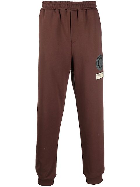 Helmut Lang logo-patch tapered joggers