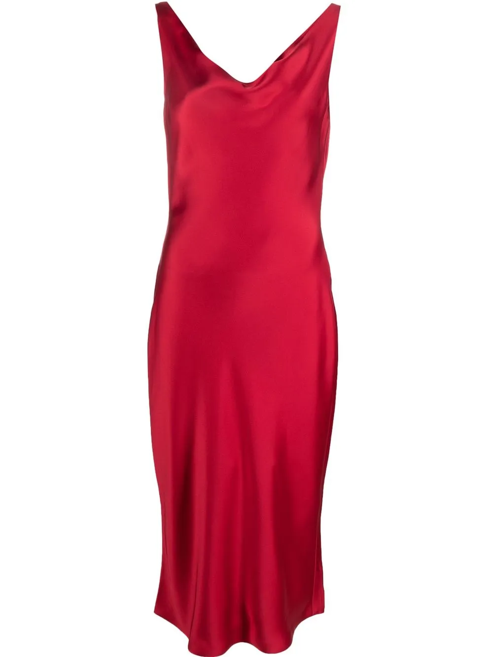 

Norma Kamali vestido midi Mara - Rojo