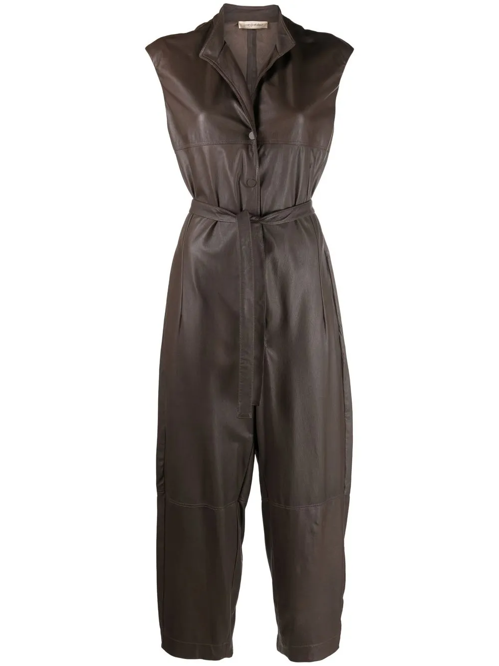 

Gentry Portofino sheepskin sleeveless jumpsuit - Brown