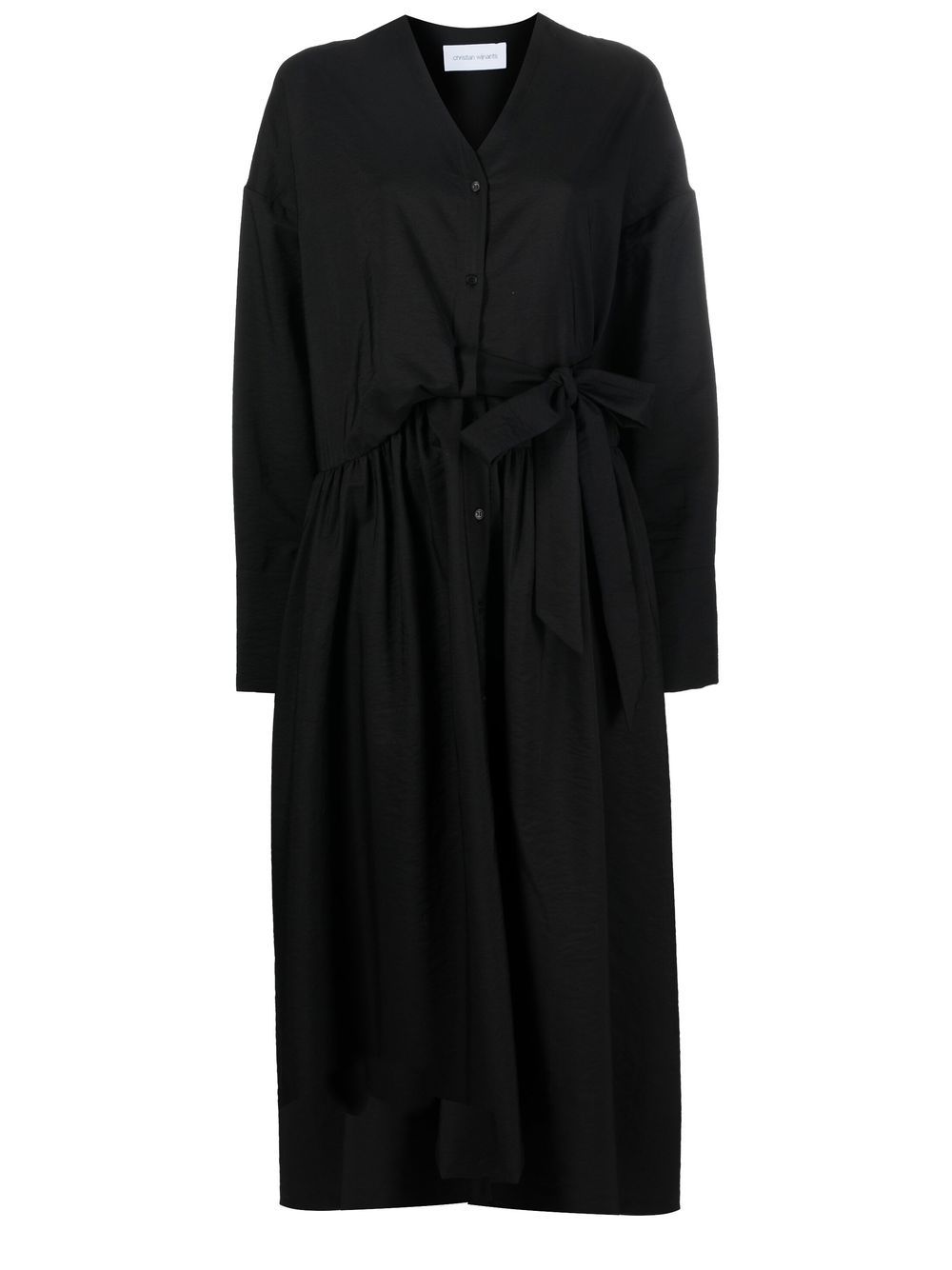Image 1 of Christian Wijnants button-front pleated dresss
