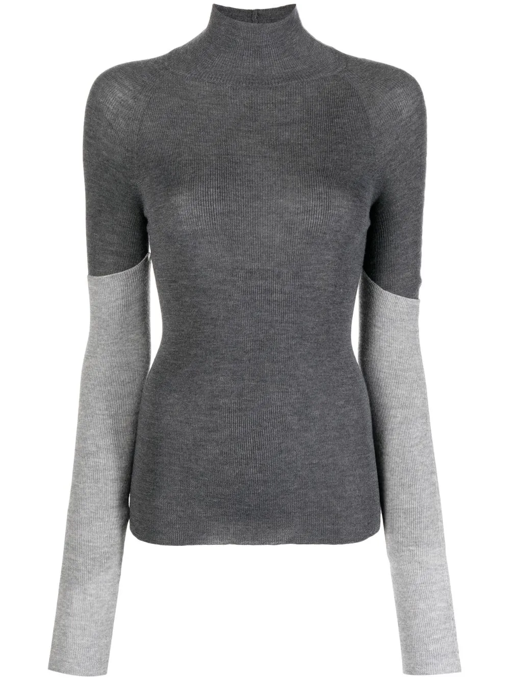 

Peter Do ribbed-knit mock-neck top - Grey