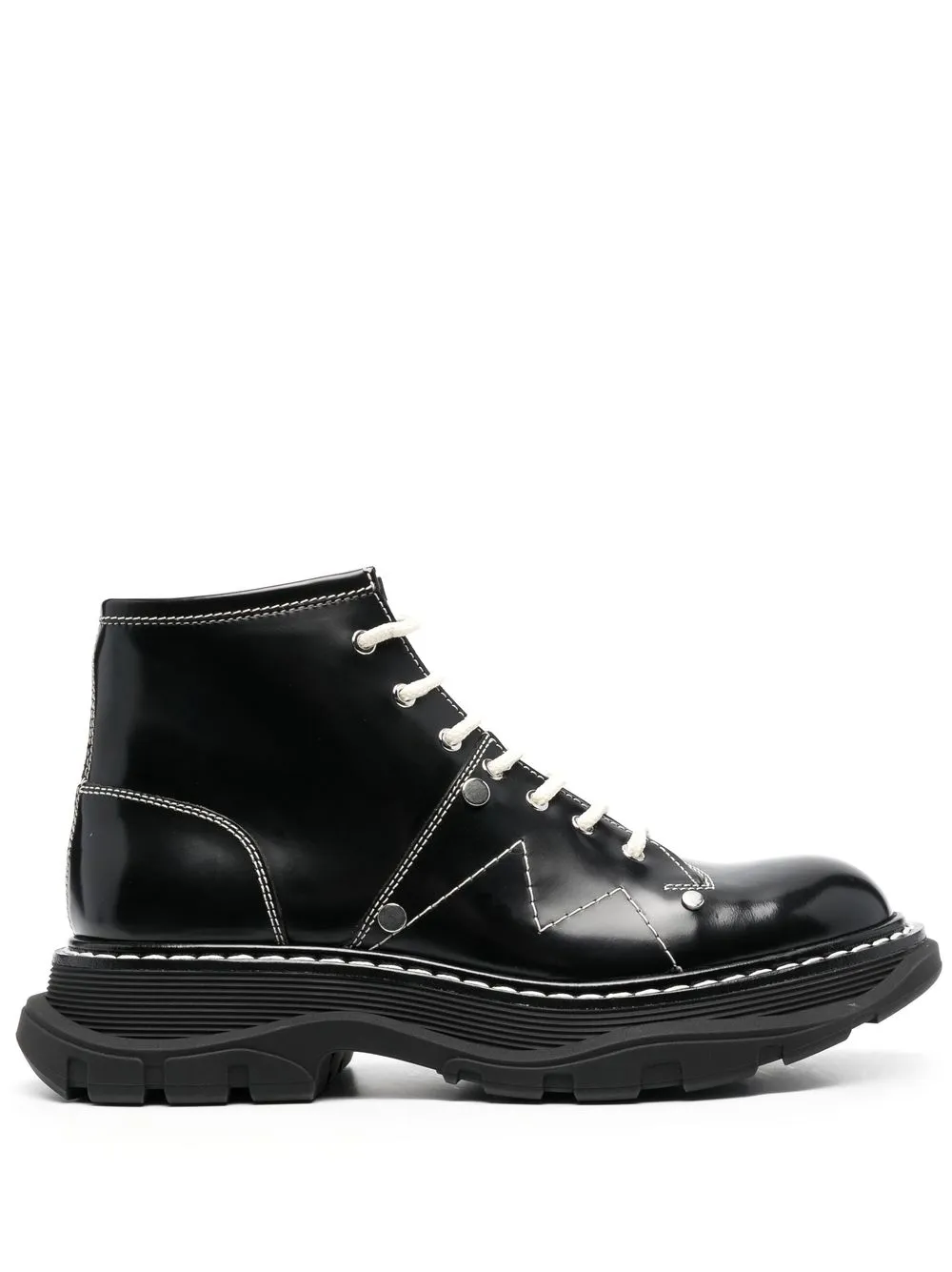 

Alexander McQueen botines Tread - Negro