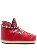 Alanui x Moon Boot bandana-print snow boots - Red