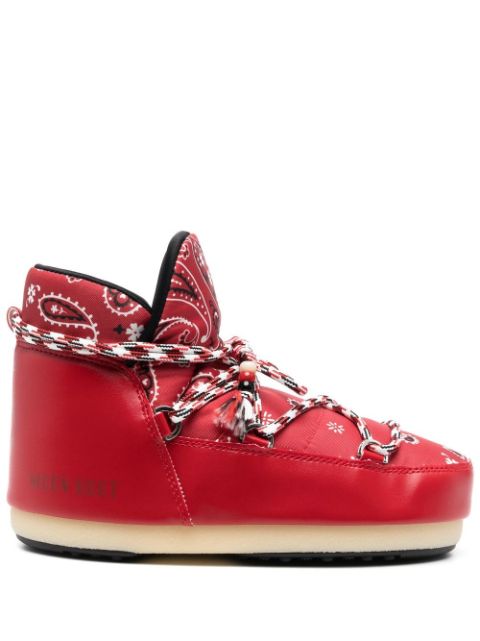 Affordable Alanui x Moon Boot bandana-print snow boots Men