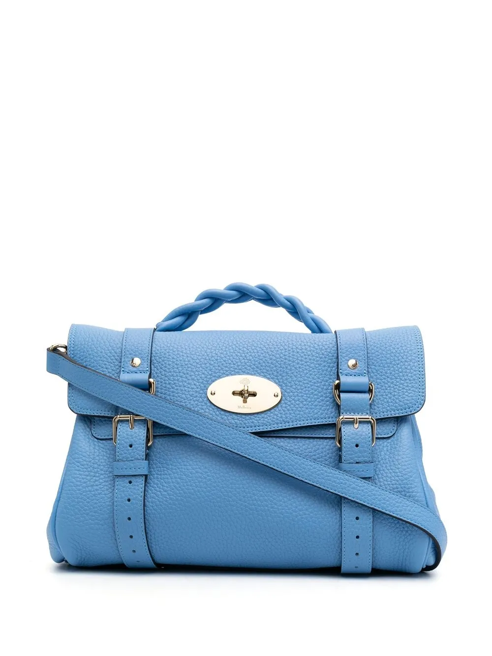 

Mulberry tote Alexa con efecto granulado - Azul