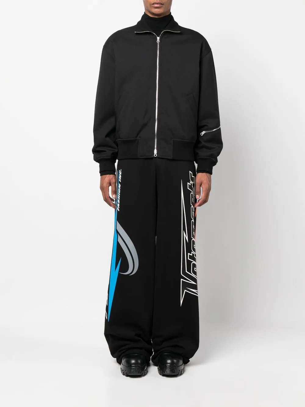 VETEMENTS Hi Speed wide leg Trousers Farfetch