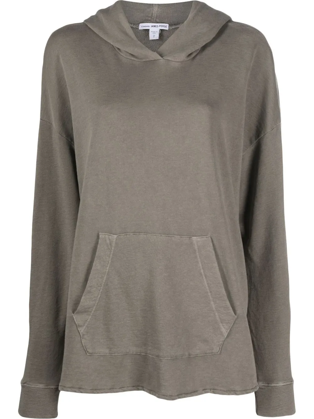 

James Perse drop shoulder slouchy hoodie - Grey