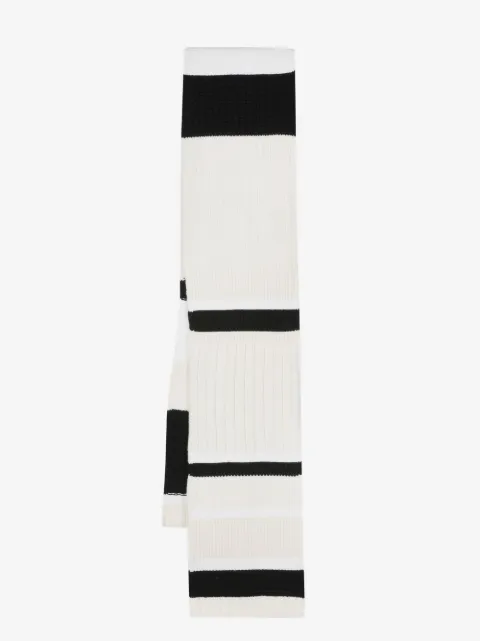 Barrie stripe-print knit scarf