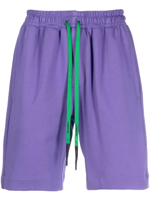 STYLAND x notRainProof drawstring cotton Bermuda shorts