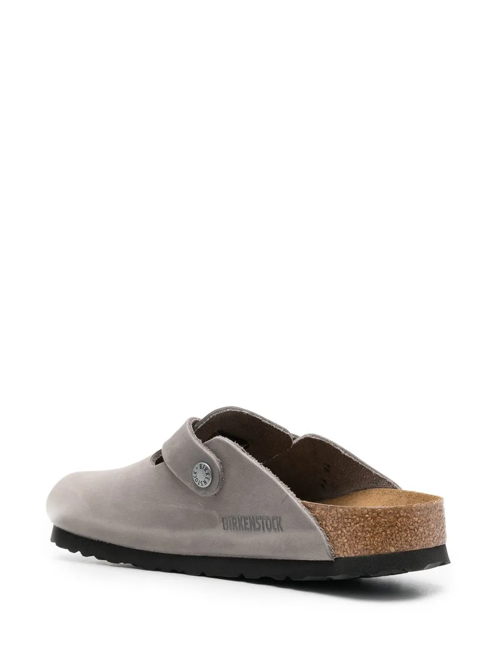 Birkenstock Boston buckle detail clogs Grey