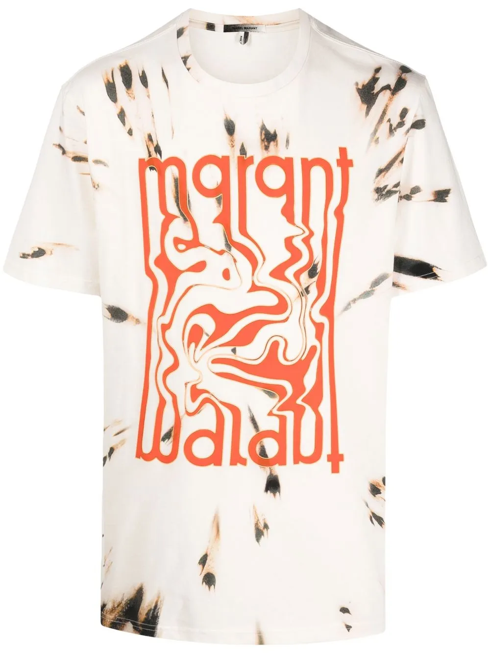 

Isabel Marant playera manga corta con logo estampado - Neutro