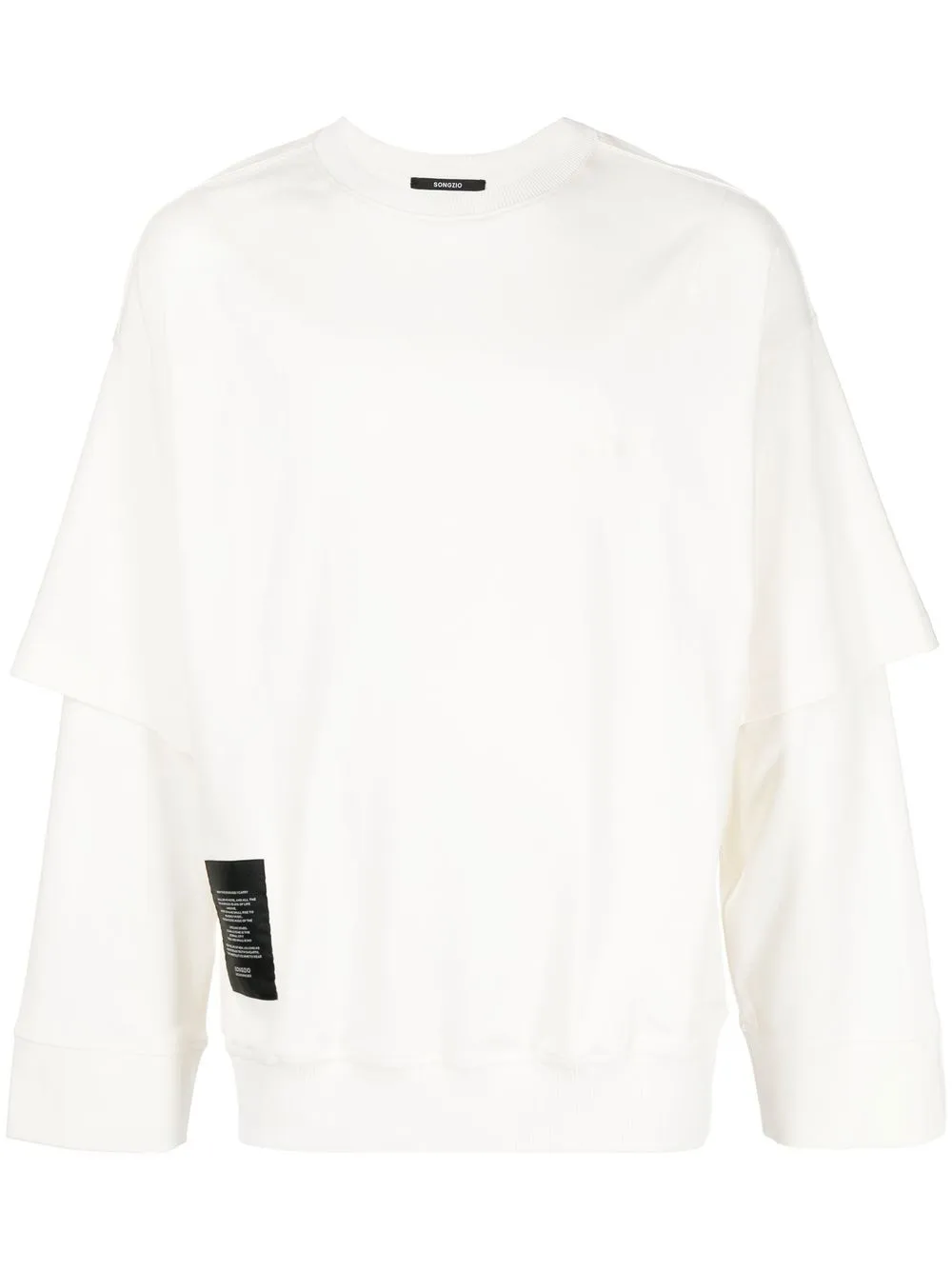 

SONGZIO double-sleeve crew-neck sweatshirt - White