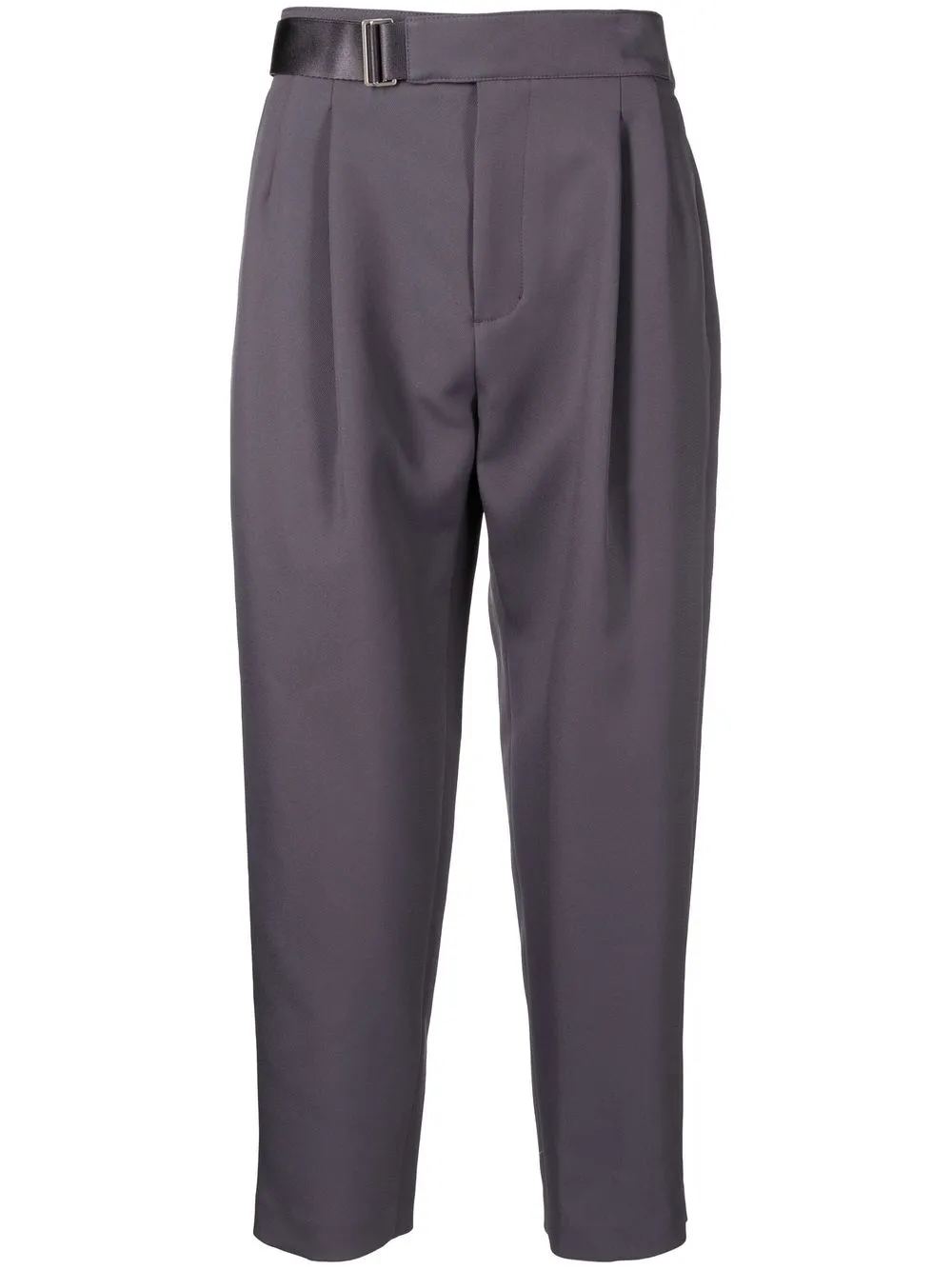 

SONGZIO belted tapered-leg trousers - Grey