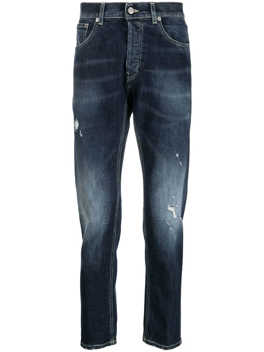 

DONDUP jeans rectos con bolsillos - Azul